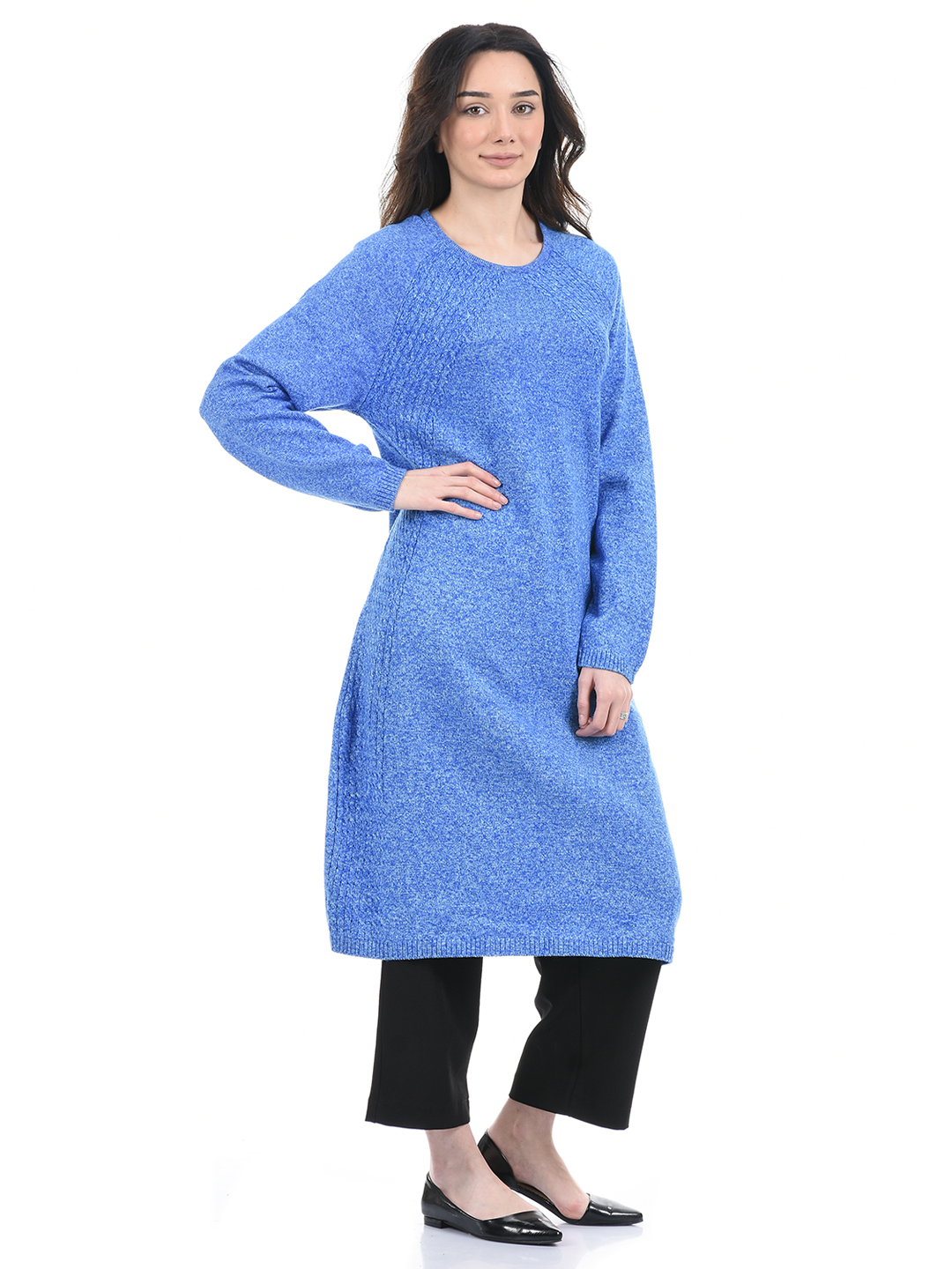 American Eye Women Casual Wear Blue Kurta